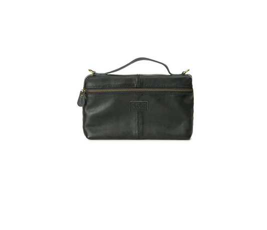 Moony Leather Clutch & Crossbody
