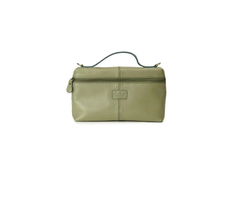 Moony Leather Clutch & Crossbody