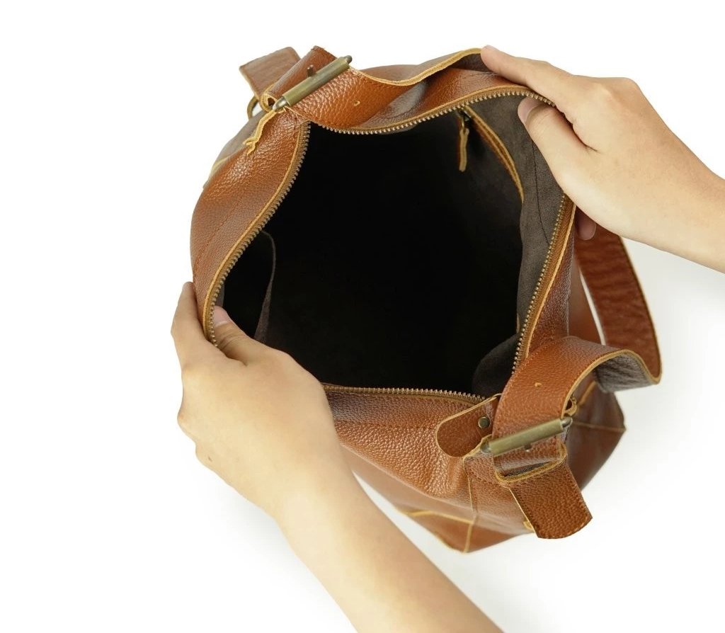 Chalya Leather Slouchy Hobo