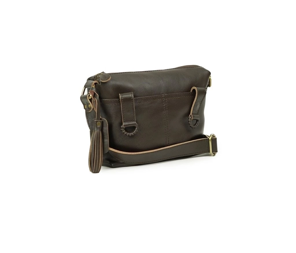 Bertha Leather Multi-Pocket Crossbody