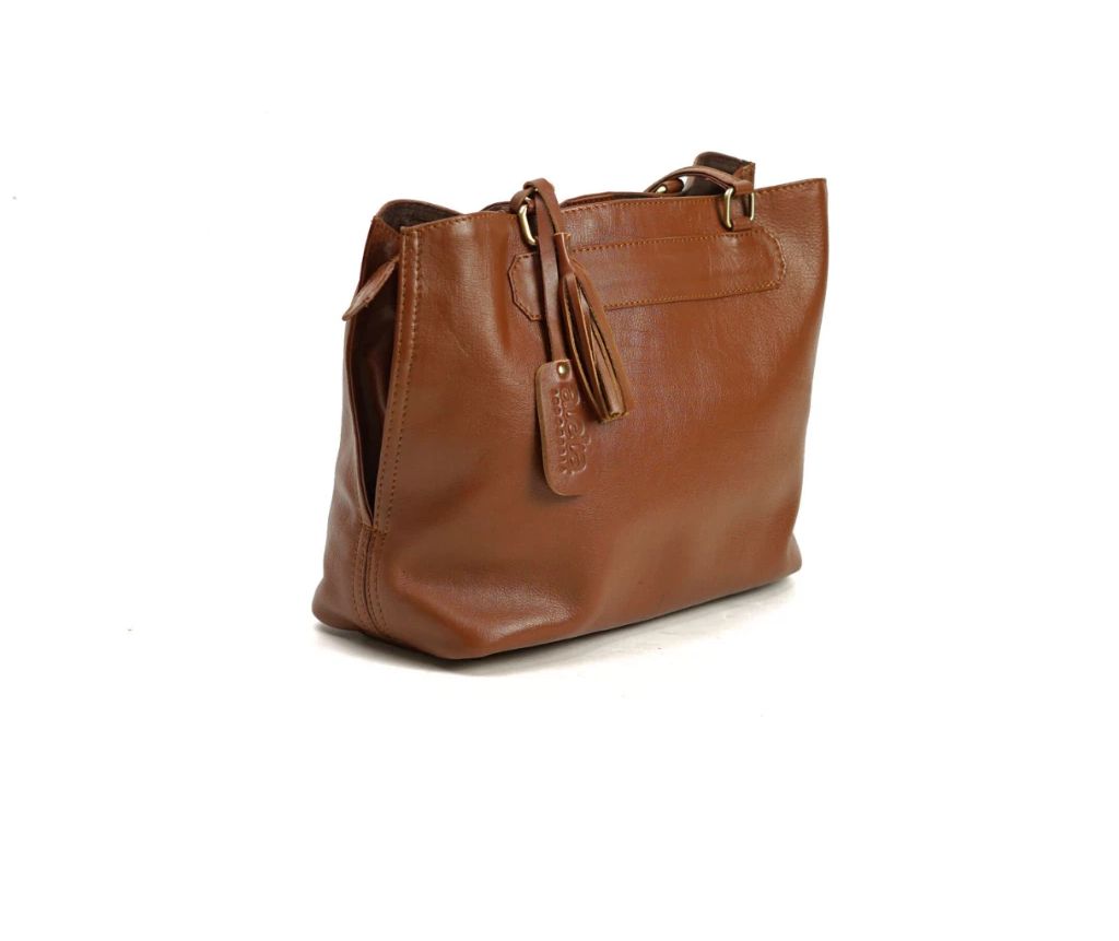 Rachel Leather Shoulder Tote