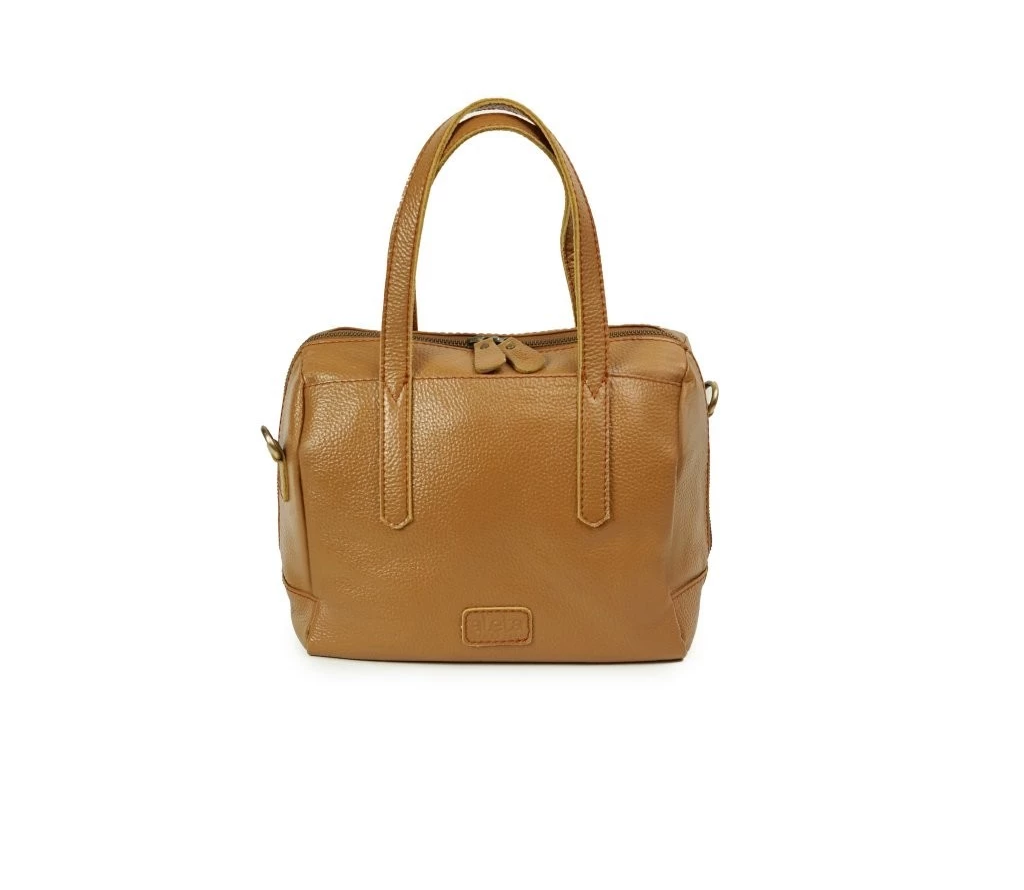 Milea Leather Boston Bag