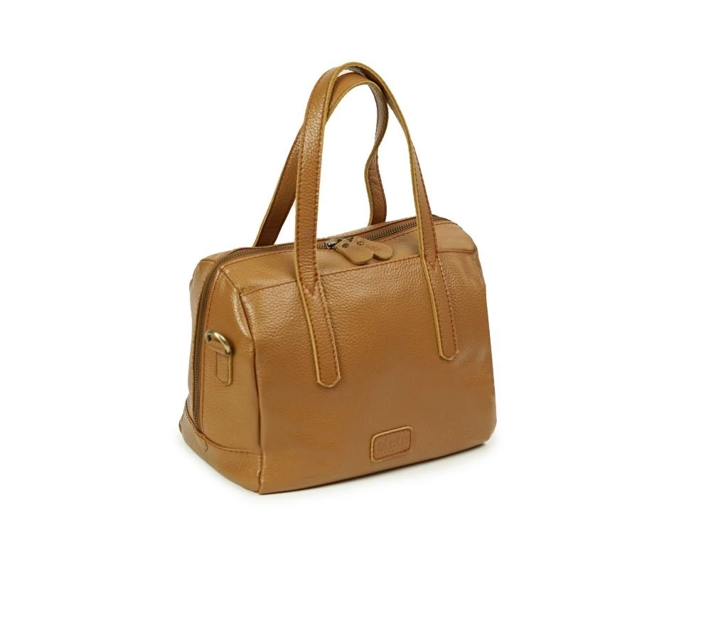 Milea Leather Boston Bag