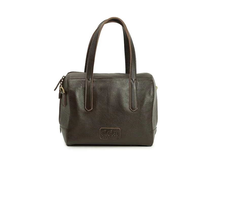 Milea Leather Boston Bag