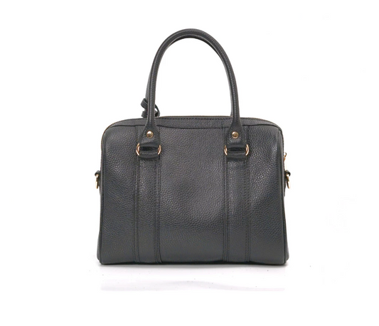 Denta Leather Boston Bag