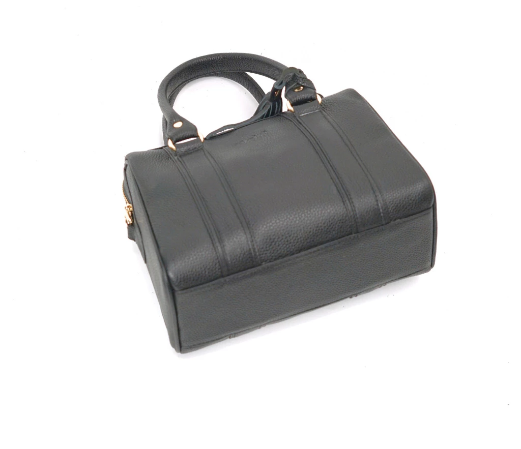 Denta Leather Boston Bag