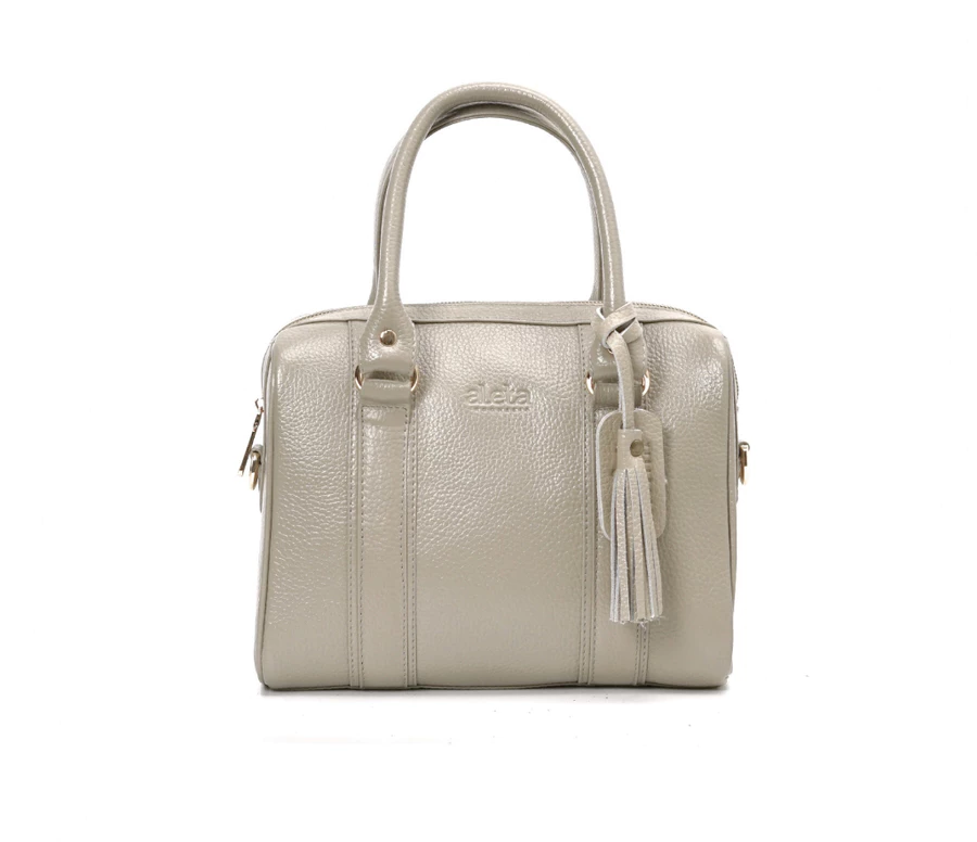 Denta Leather Boston Bag