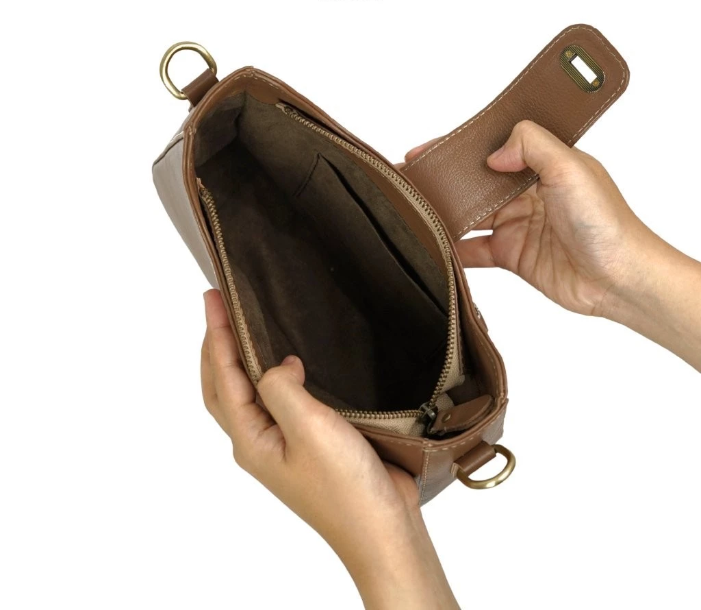 Mika Convertible Leather Shoulder Bag