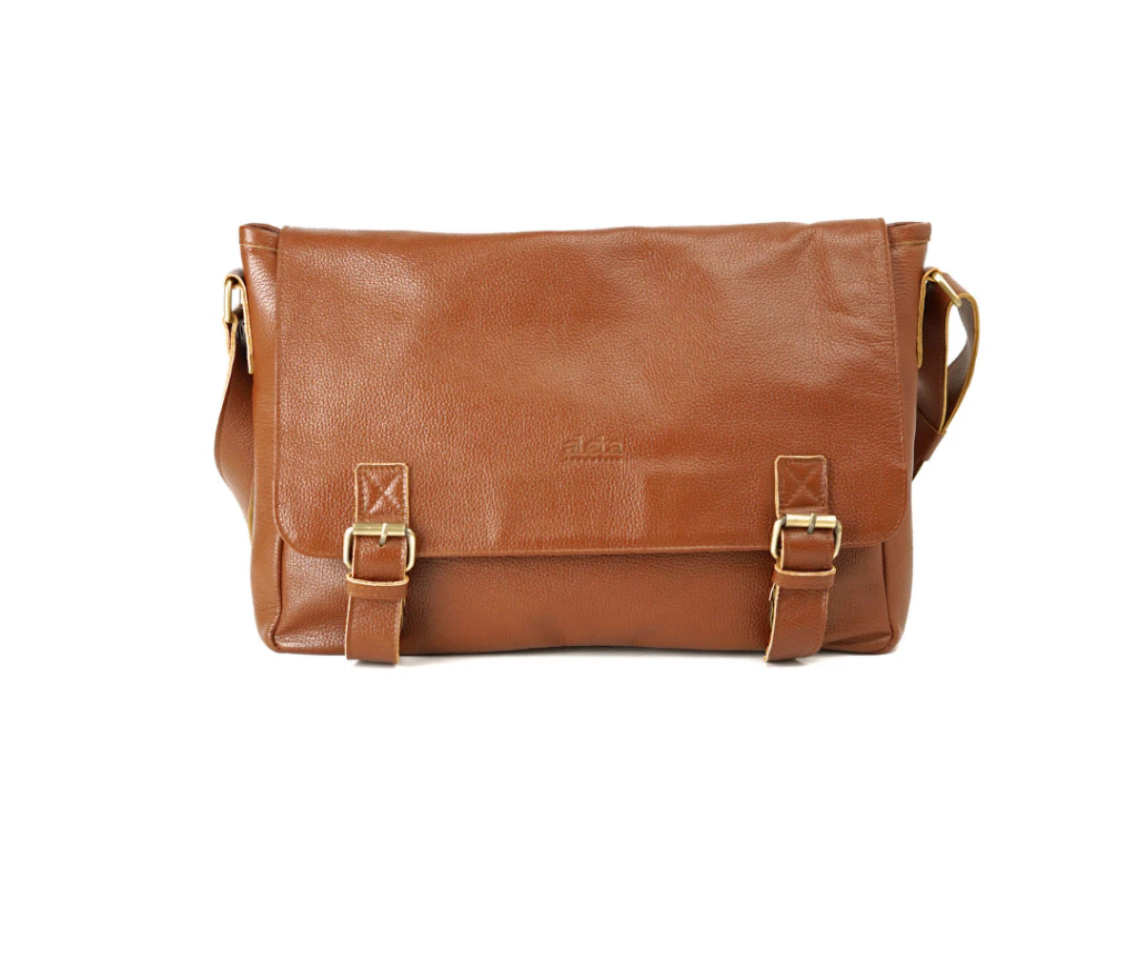 Rashif Leather Messenger Bag