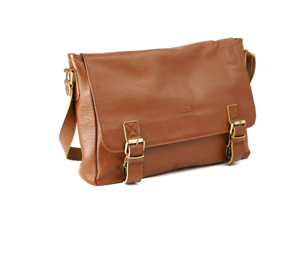Rashif Leather Messenger Bag