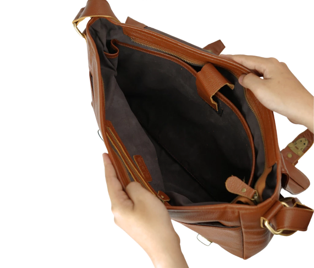 Rashif Leather Messenger Bag