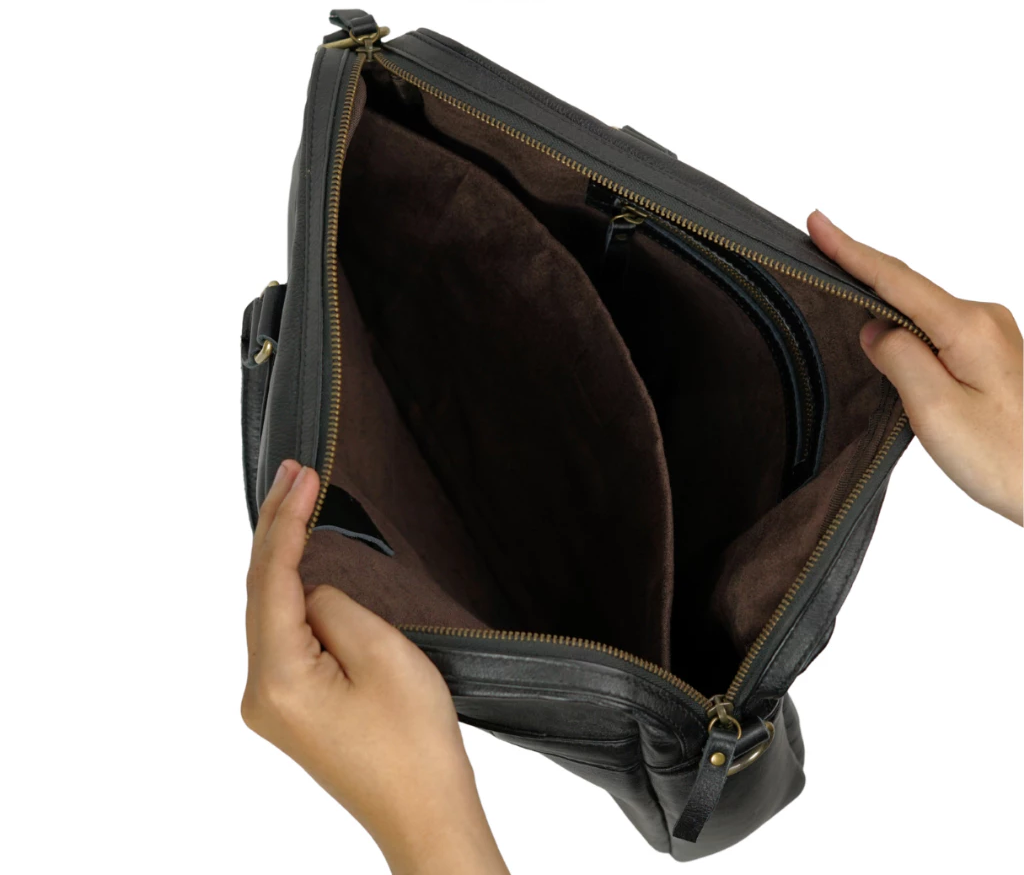 Laya Leather Laptop Briefcase