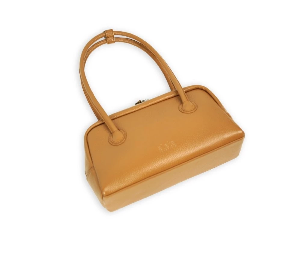 Prasya Leather Baguette Bag