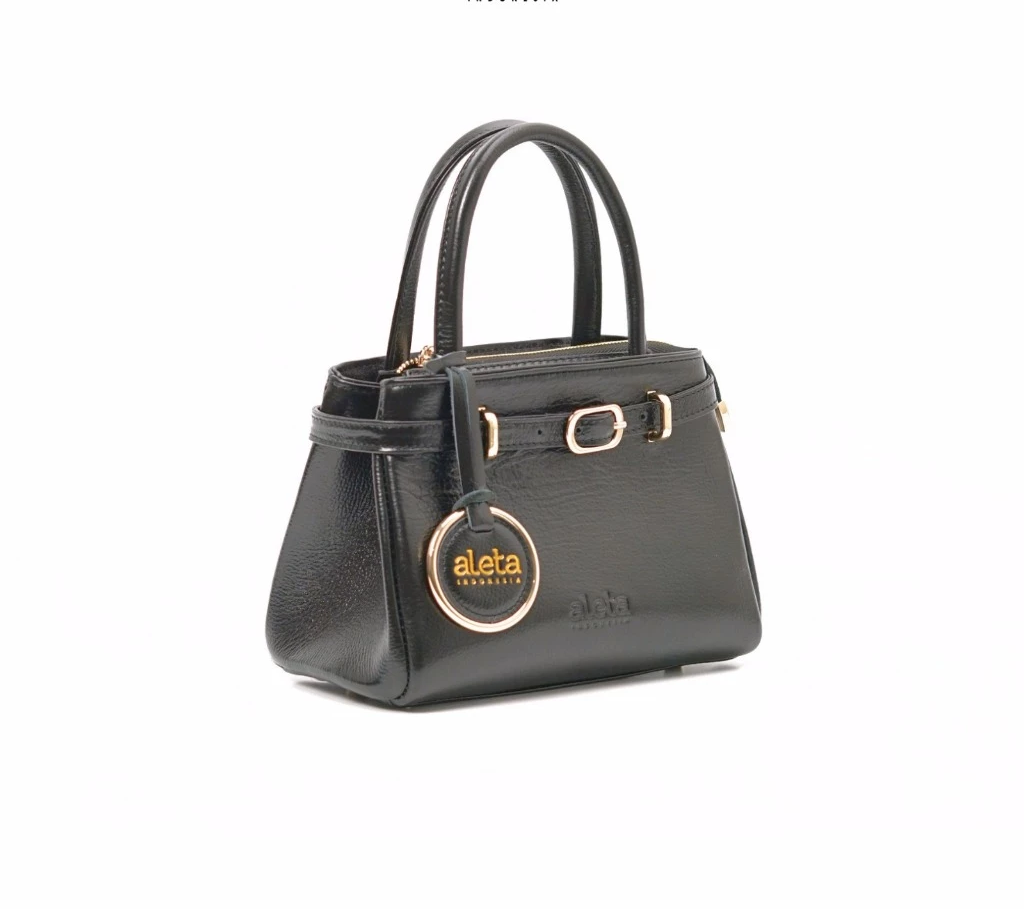 Giselle Belted Leather Mini Tote