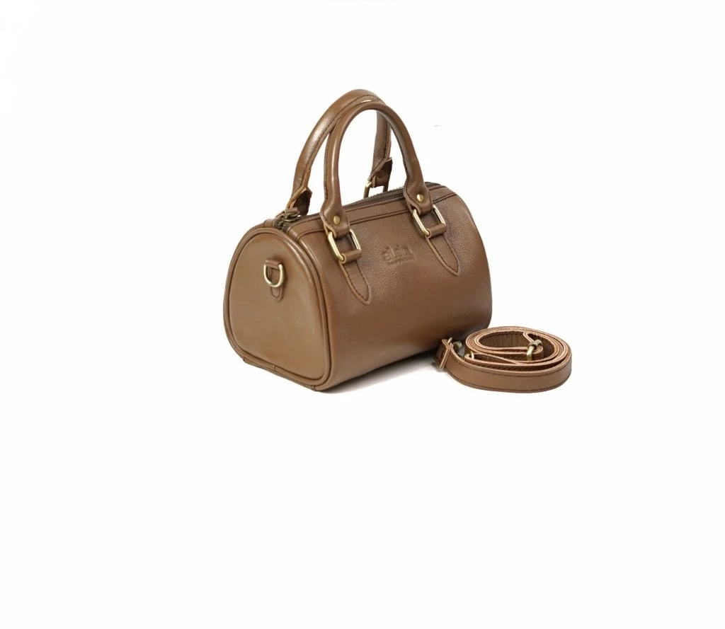 Velin Leather Boston Bag