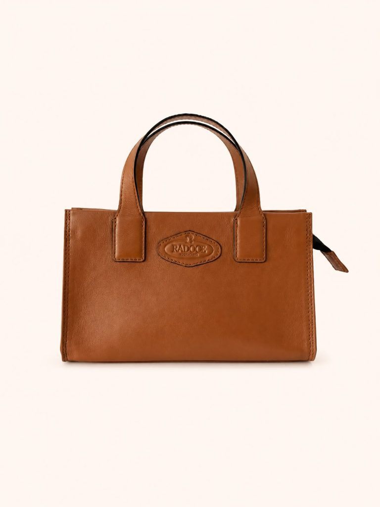 Praha Mini East-West Leather Tote