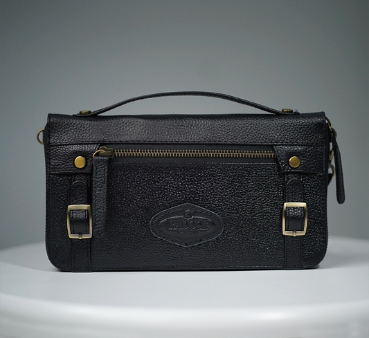 Genix Pebbled Leather Organiser Wallet