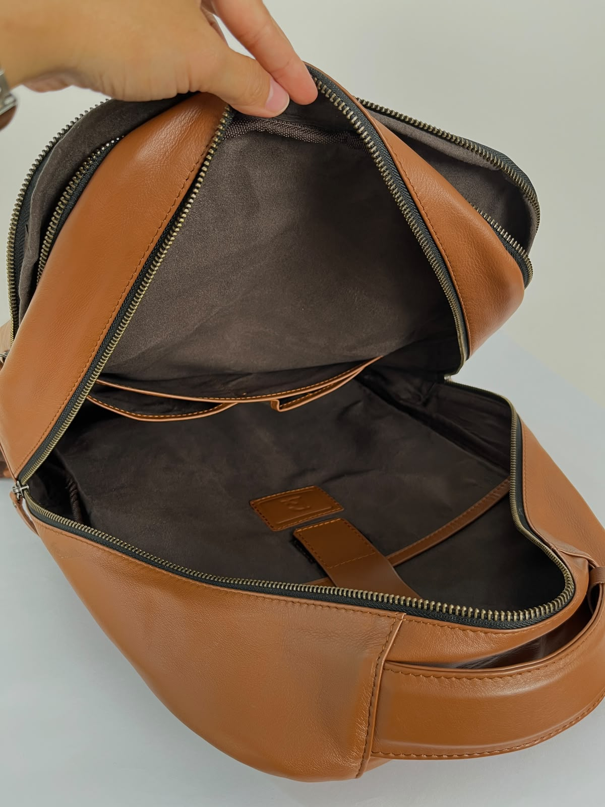 Sake Leather Executive Laptop Backpack