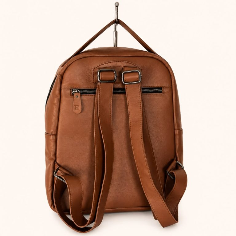 Ezzel Utility Leather Laptop Backpack