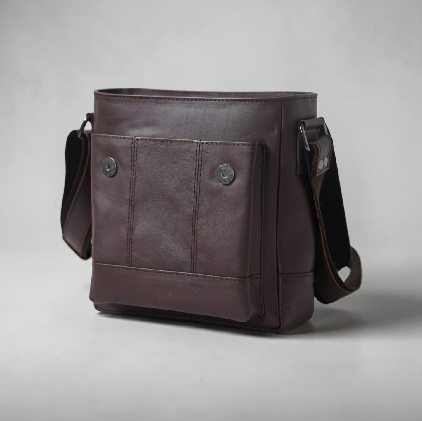 Nebula European Leather Courier Crossbody