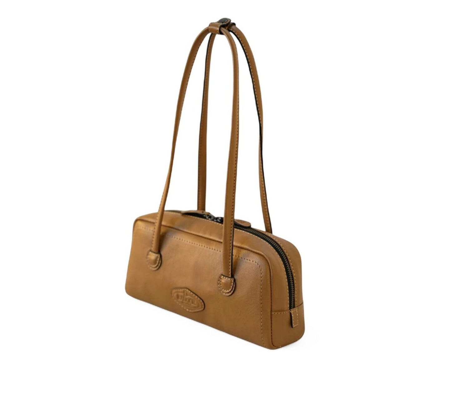 Grenada European Leather Baguette Shoulder Bag