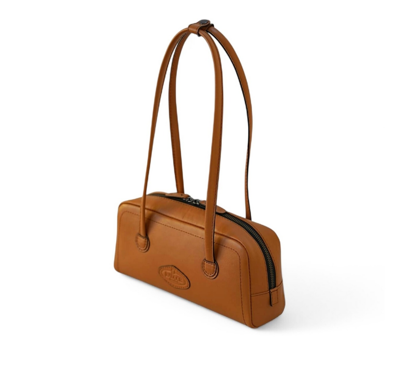Grenada European Leather Baguette Shoulder Bag