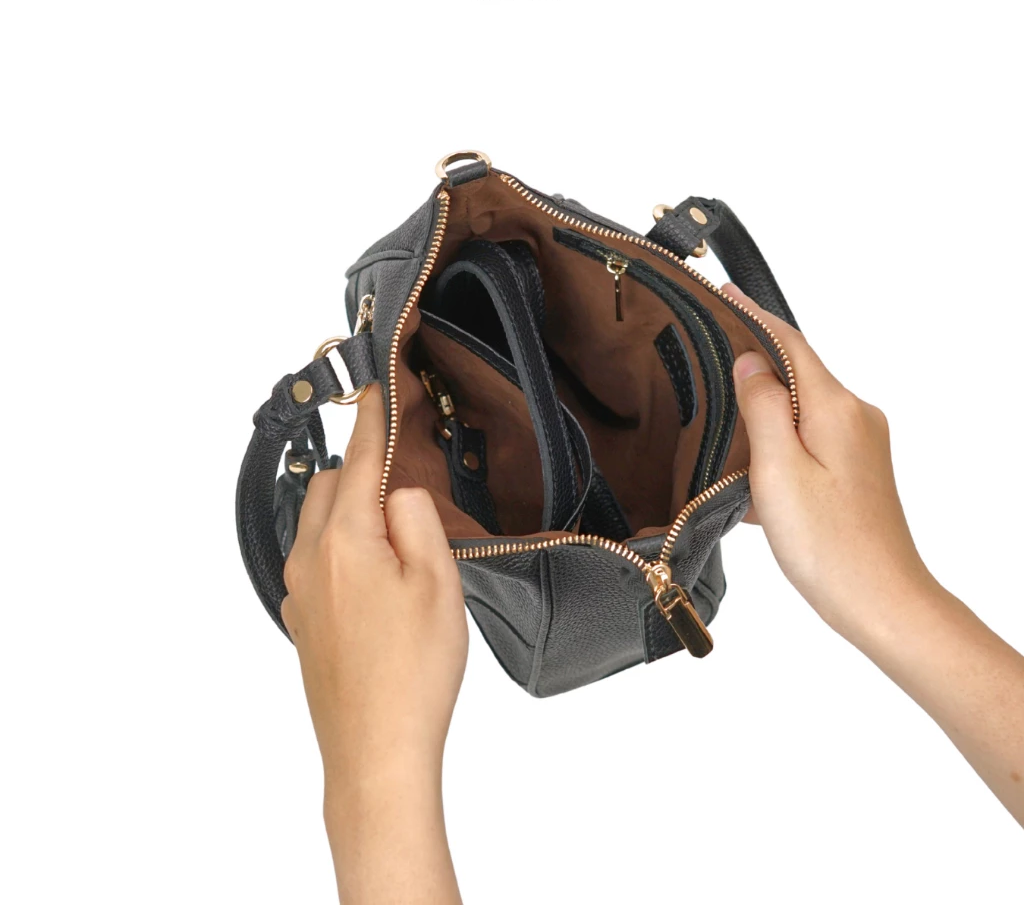 Kala Mini Leather Dome Satchel