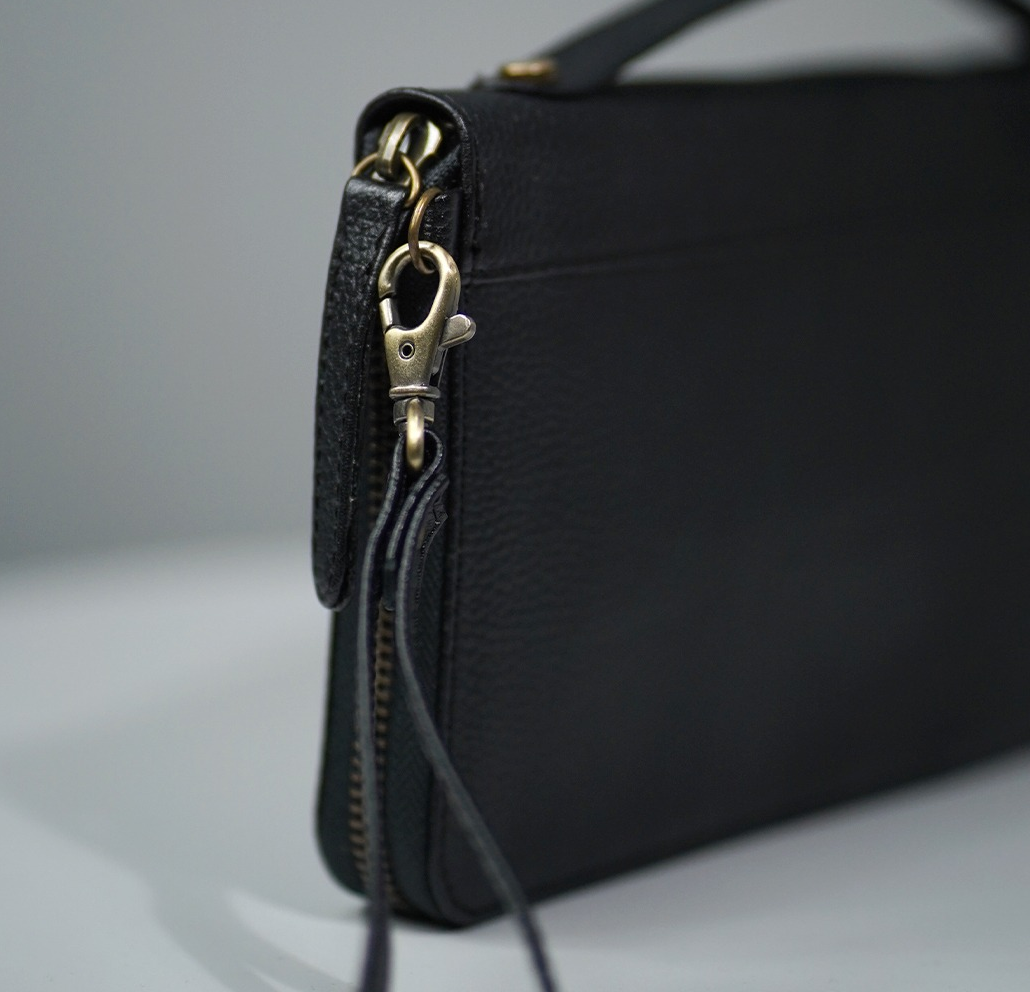 Genix Pebbled Leather Organiser Wallet