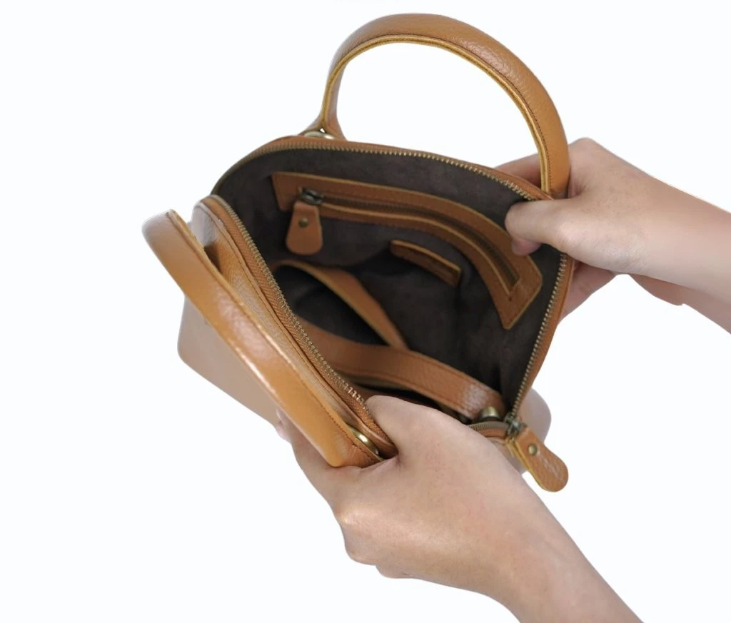 Naomi Leather Dome Handbag