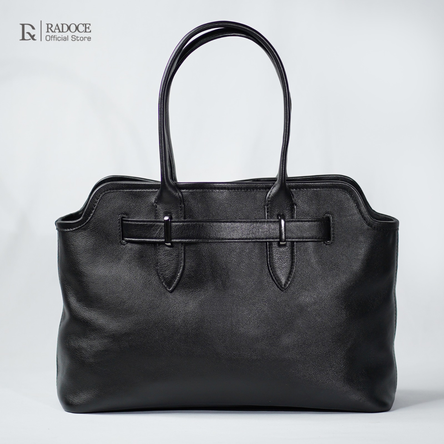 Kazzy Leather Belted Tote