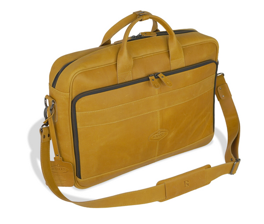 Leppy Leather Laptop Commuter Briefcase