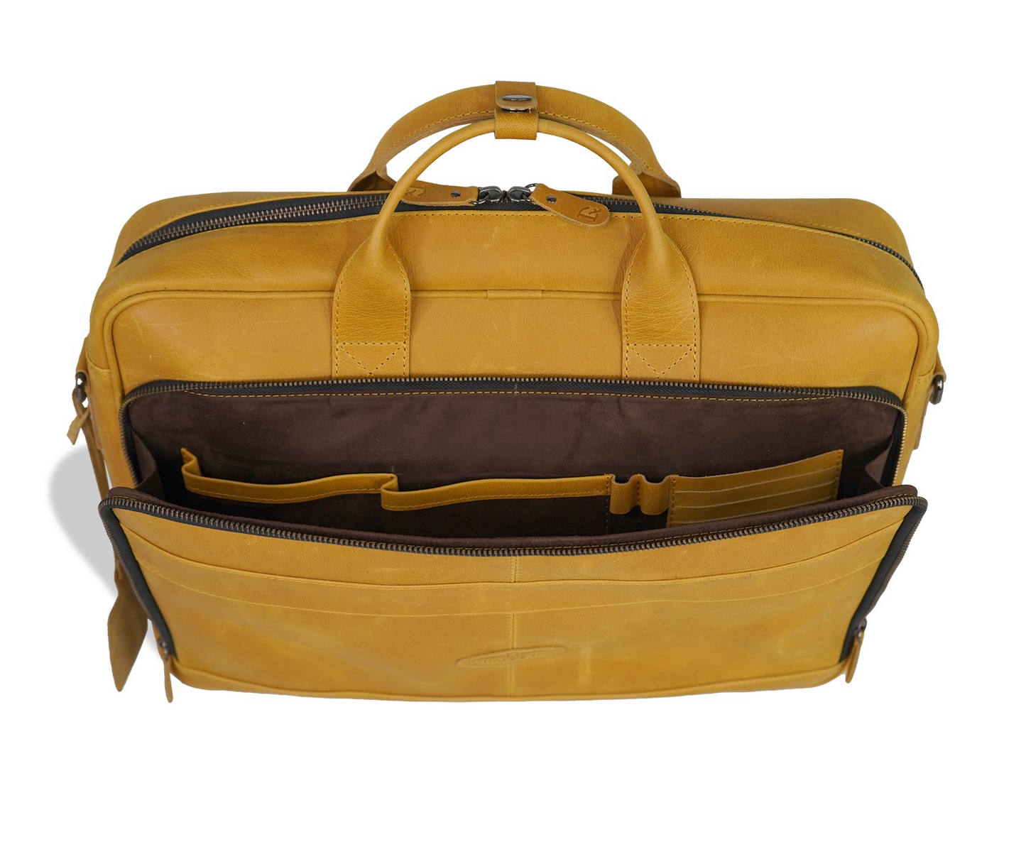 Leppy Leather Laptop Commuter Briefcase