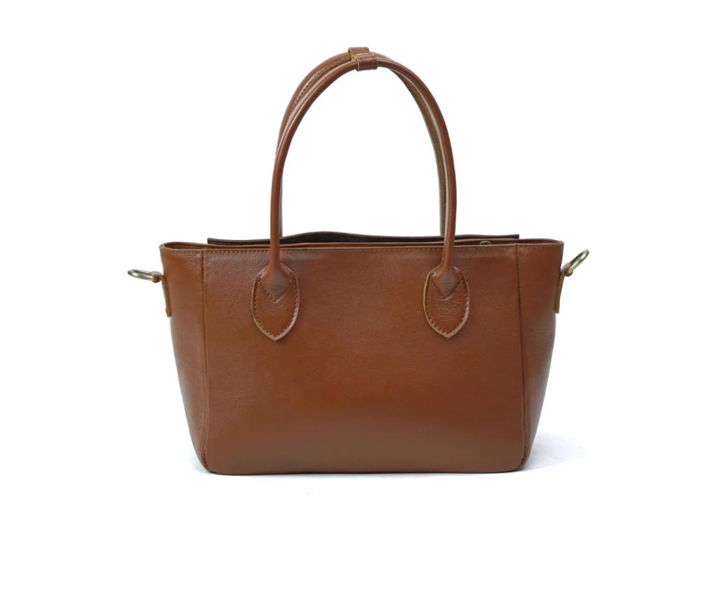 Alea Leather Structured Tote Bag