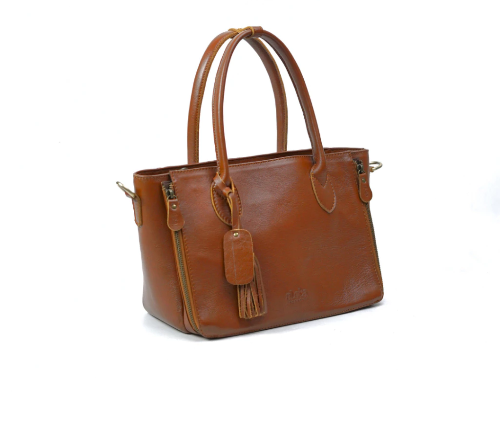 Alea Leather Structured Tote Bag