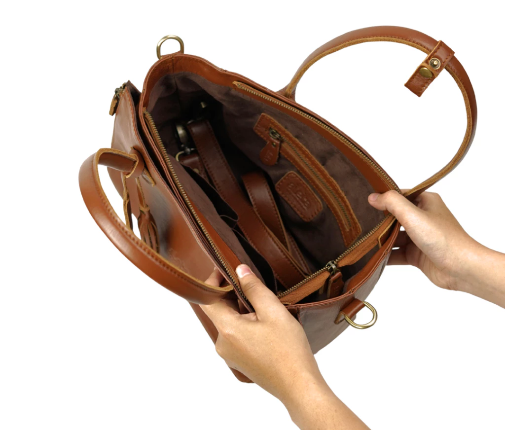 Alea Leather Structured Tote Bag